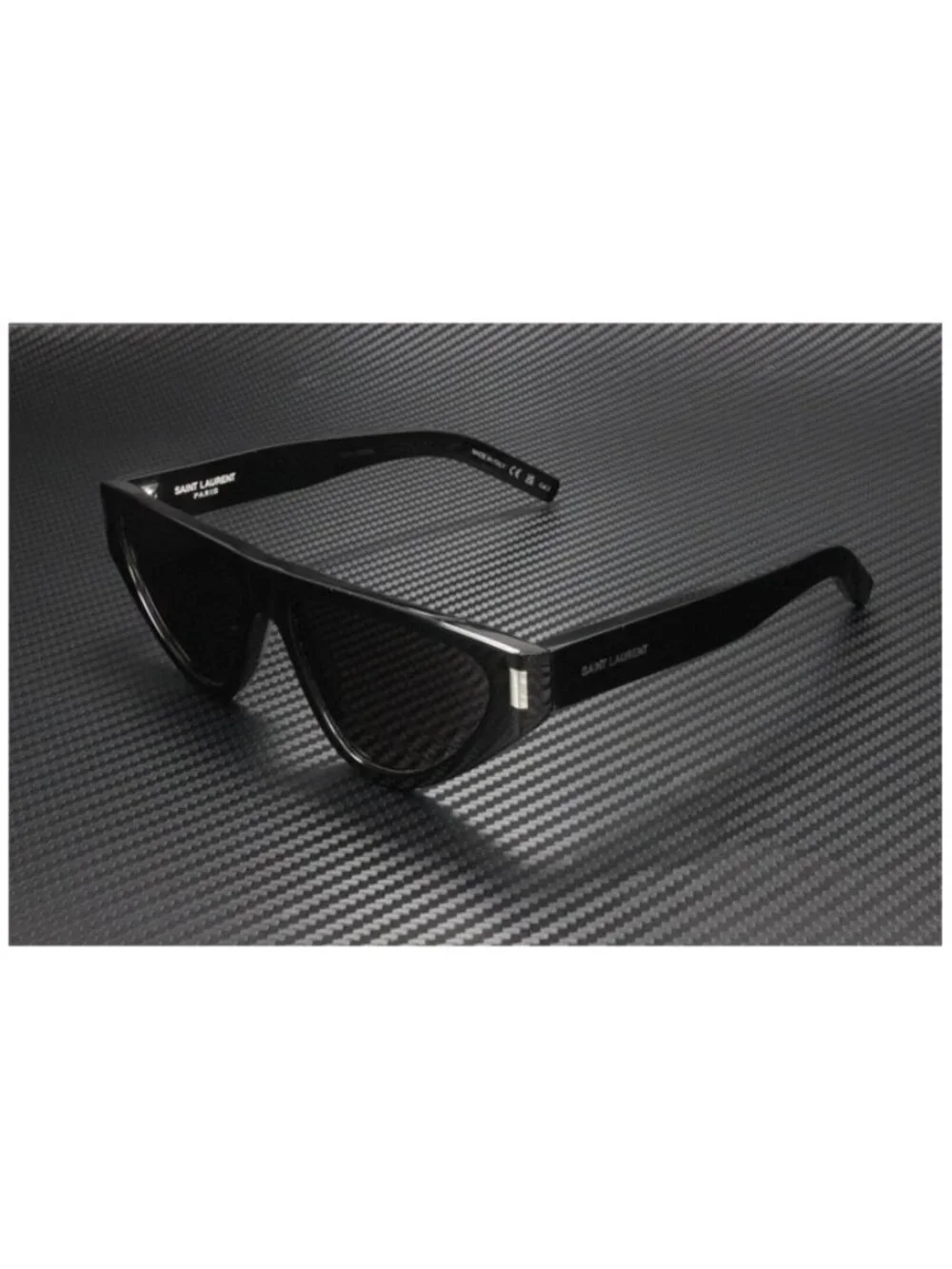 New Yves Saint Laurent Women  Black Sunglasses  55- 16- 145